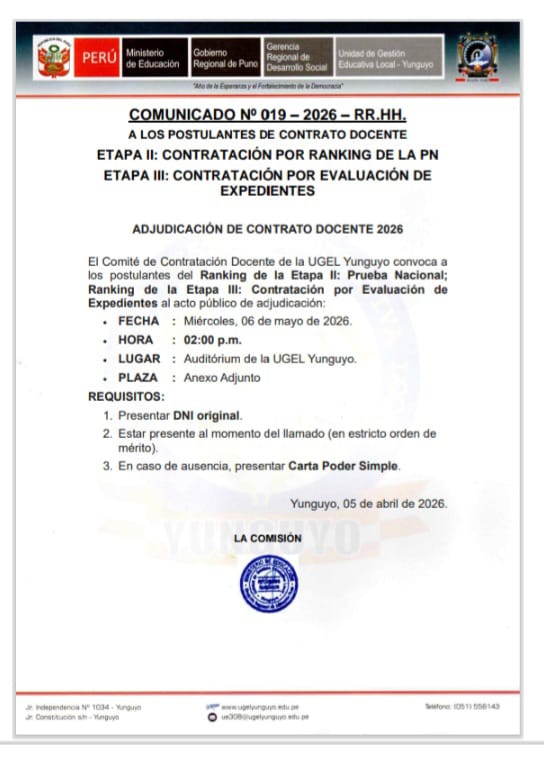 Imagen Comunicado